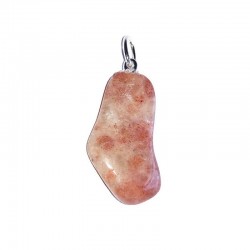 Pendentif Pierre de soleil pierre roulée