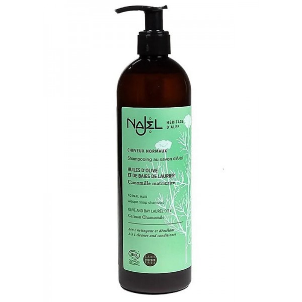 Shampoing 2 en 1 pour cheveux normaux bio - Najel Shampoing 2 en 1 pour cheveux normaux bio - Najel