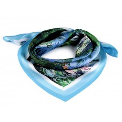 Foulard satiné imprimé 50 x 50 cm