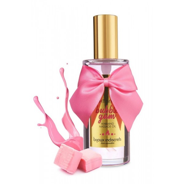 Huile de massage Chauffante Bijoux Indiscrets Bubble Gum Huile de massage Chauffante Bijoux Indiscrets Bubble Gum