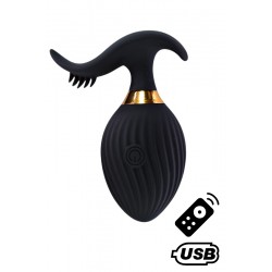 WAVE + Œuf vibrant noir télécommandé USB