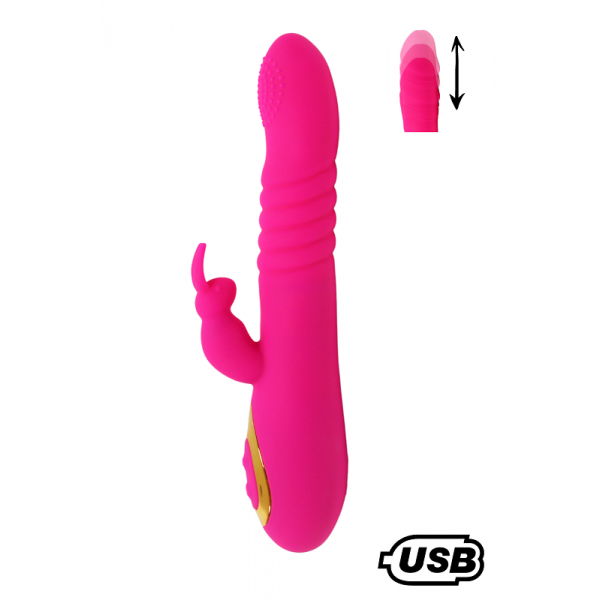 TWIST 2 Vibromasseur Rabbit USB Coeur Ardent rose TWIST 2 Vibromasseur Rabbit USB Coeur Ardent rose