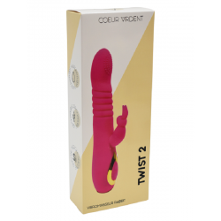 TWIST 2 Vibromasseur Rabbit USB Coeur Ardent