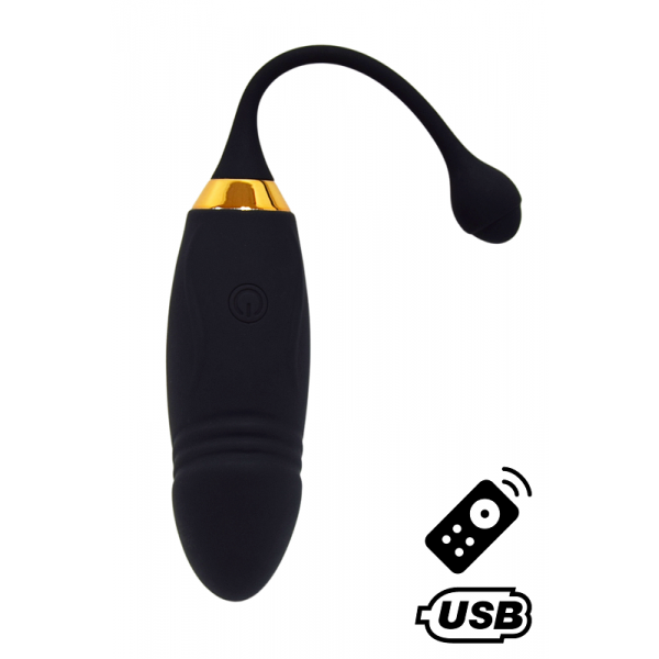HAPPY Œuf vibrant long USB avec télécommande Coeur Ardent HAPPY Œuf vibrant long USB avec télécommande Coeur Ardent