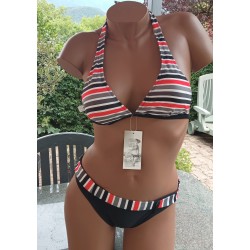Bikini 2 pièces rayé