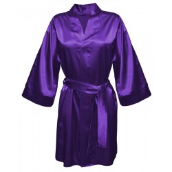 CANDY Déshabillé satin uni violet