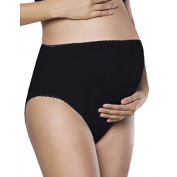 MAMA MAXI Culotte noire en coton Italian Fashion