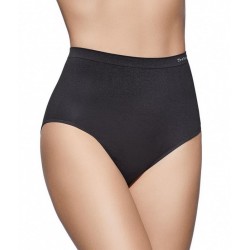 Culotte sans couture Microfibre taille haute Selene noire