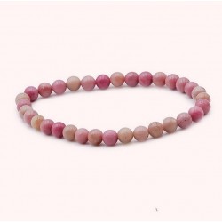 Bracelet Rhodonite – Pierres boules 6mm