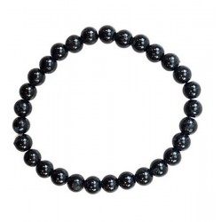 Bracelet Tourmaline noire – Pierres boules 6mm