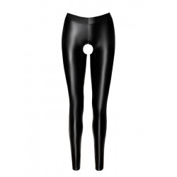Leggings chaps Taboo F304 wetlook Noir Handmade