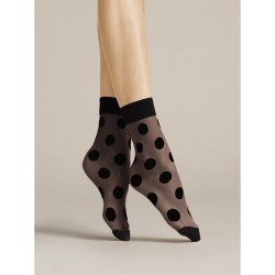 Virginia Chaussettes Fiore noir