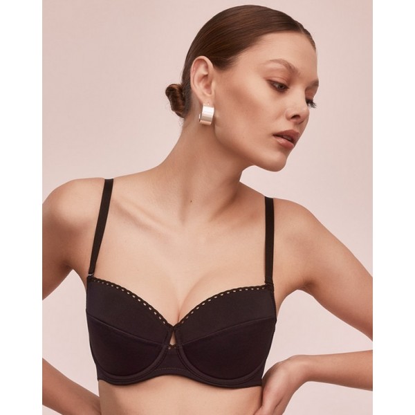 ELENA Soutien-gorge rembourré noir Alles Lingerie ELENA Soutien-gorge rembourré noir Alles Lingerie