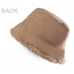 Bonnet double face Teddy beige