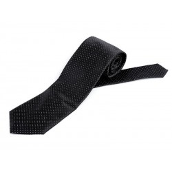 Cravate fashion satinée noire