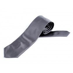 Cravate fashion satinée grise