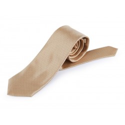 Cravate fashion satinée beige