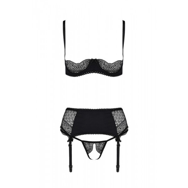 Clarisse Ensemble ouvert 3 pcs Lingerie Casmir Clarisse Ensemble ouvert 3 pcs Lingerie Casmir