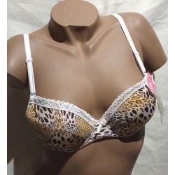 Ensemble Soutien Gorge Leopard 6865 Beige