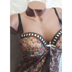Nuisette ouverte marron zoom