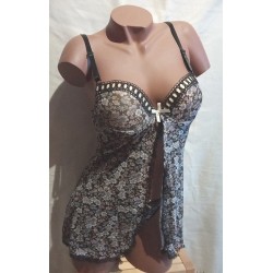 Nuisette ouverte noire
