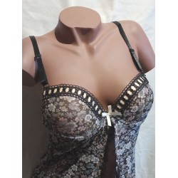 Nuisette ouverte noire