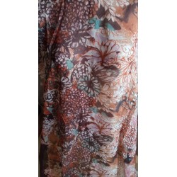Foulard 19566 multicolore marron