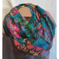 Foulard Cheminée Multicolore Vert