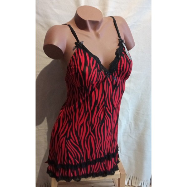 Nuisette J991203 Zébrée rouge Nuisette J991203 Zébrée rouge