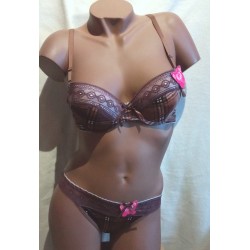 Ensemble Soutien gorge C8151 Chocolat