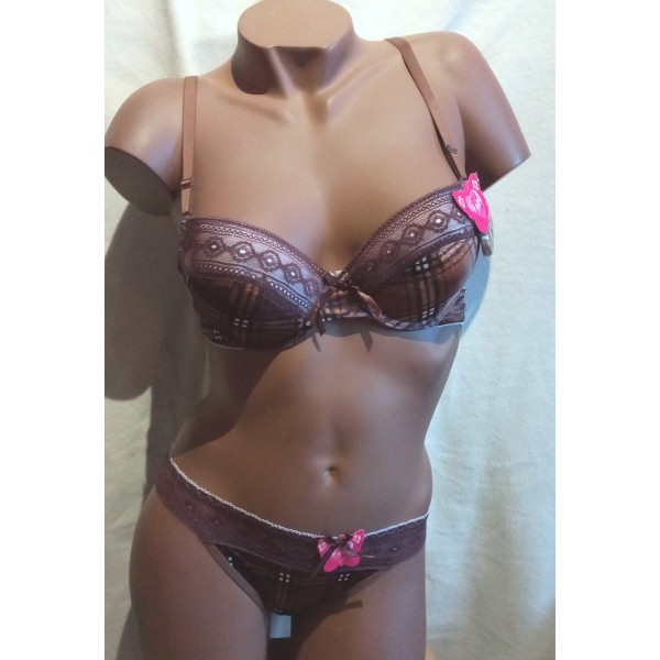 Ensemble Soutien gorge C8151 Chocolat Ensemble Soutien gorge C8151 Chocolat