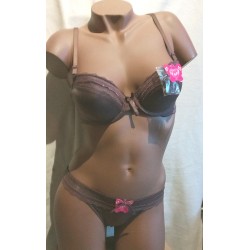 Ensemble avec string C2803 Chocolat