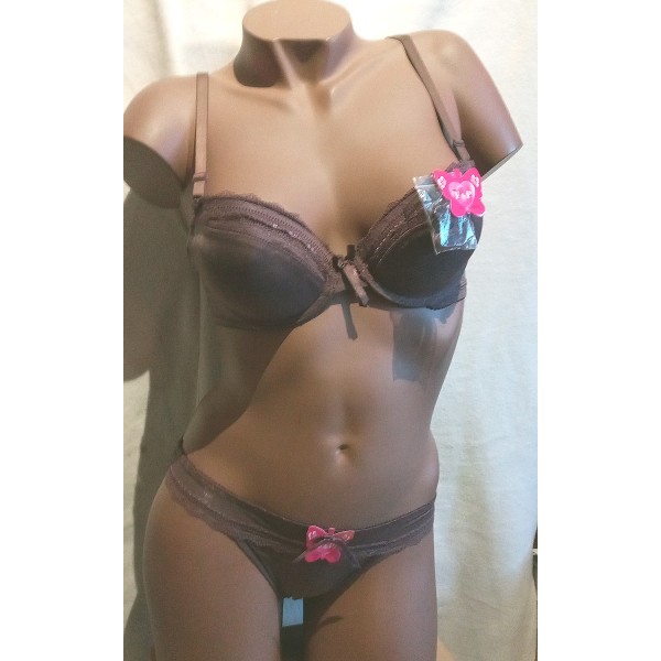 Ensemble avec string C2803 Chocolat Ensemble avec string C2803 Chocolat