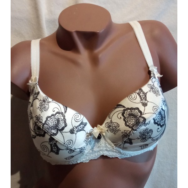 Soutien gorge Ecru Satinè VB-104 Vena Lingerie Soutien gorge Ecru Satinè VB-104 Vena Lingerie