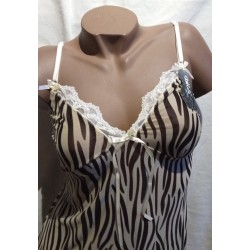 Nuisette J991203 Zébrée beige