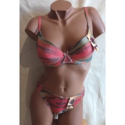 Ensemble avec string Multicolore 050508-1
