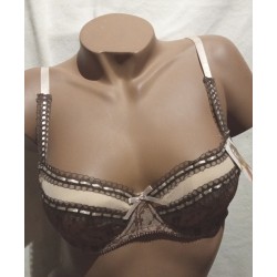 Ensemble Soutien gorge J87607 Chocolat/beige