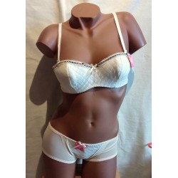 Ensemble Soutien Gorge 885 Blanc-Creme