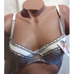 Ensemble Soutien gorge J87607 Chocolat/blanc