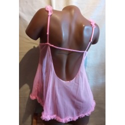 Nuisette courte sexy Rose 86027 ES Leg Avenue