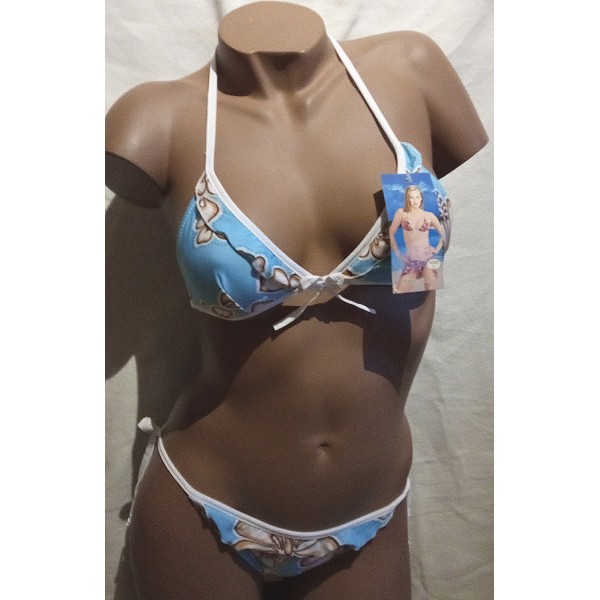 Maillot de bain 3 pieces M302 bleu Maillot de bain 3 pieces M302 bleu