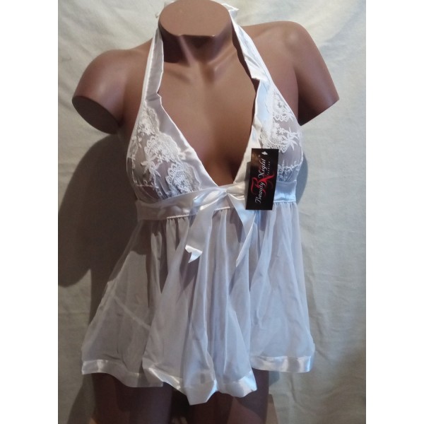 HONEYMOON Babydoll Blanc Beauty Night HONEYMOON Babydoll Blanc Beauty Night