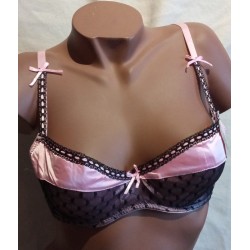 Ensemble Soutien gorge et string J87638 Rose