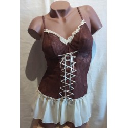 Nuisette dentelle J971202 marron