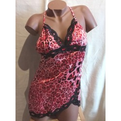 Nuisette Léopard J97603 Sanselle rouge