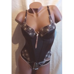 Bustier Marron brodé