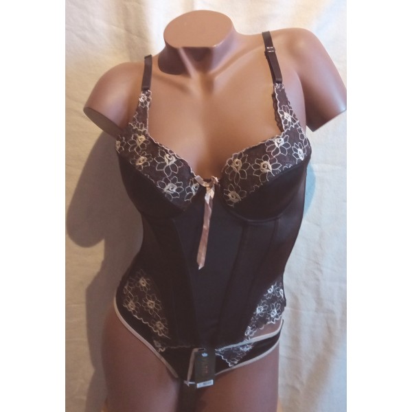 Bustier Marron brodé Bustier Marron brodé