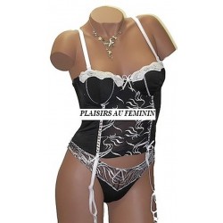 Bustier 2772 Noir-Blanc