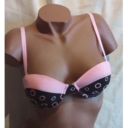 Soutien gorge 2368 Noir et Rose