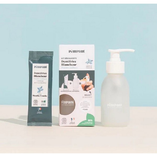 Kit découverte dentifrice blancheur - Pimpant Kit découverte dentifrice blancheur - Pimpant